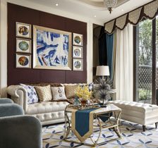 東莞御園別墅軟裝設計作品案例實景照片