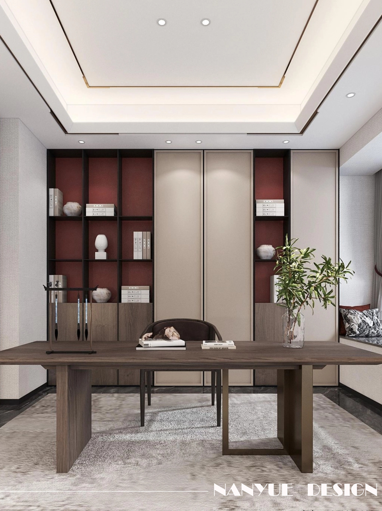 南粵軟裝案例-端莊豐華的新東方風情品質空間